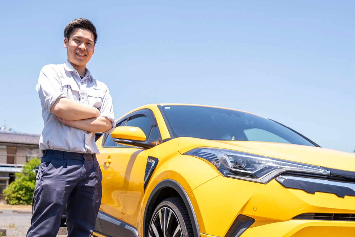 車通勤の社員が多いです。
