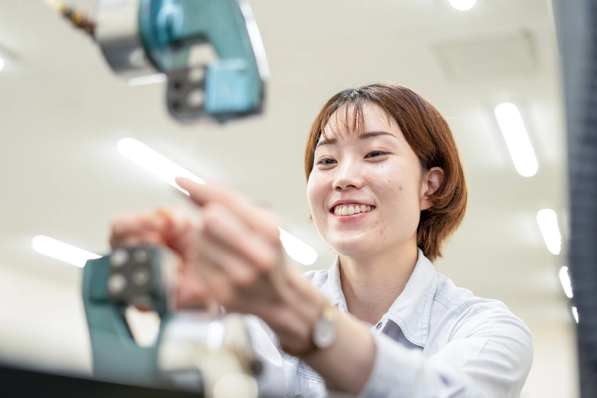 産業資材の研究・開発の様子。